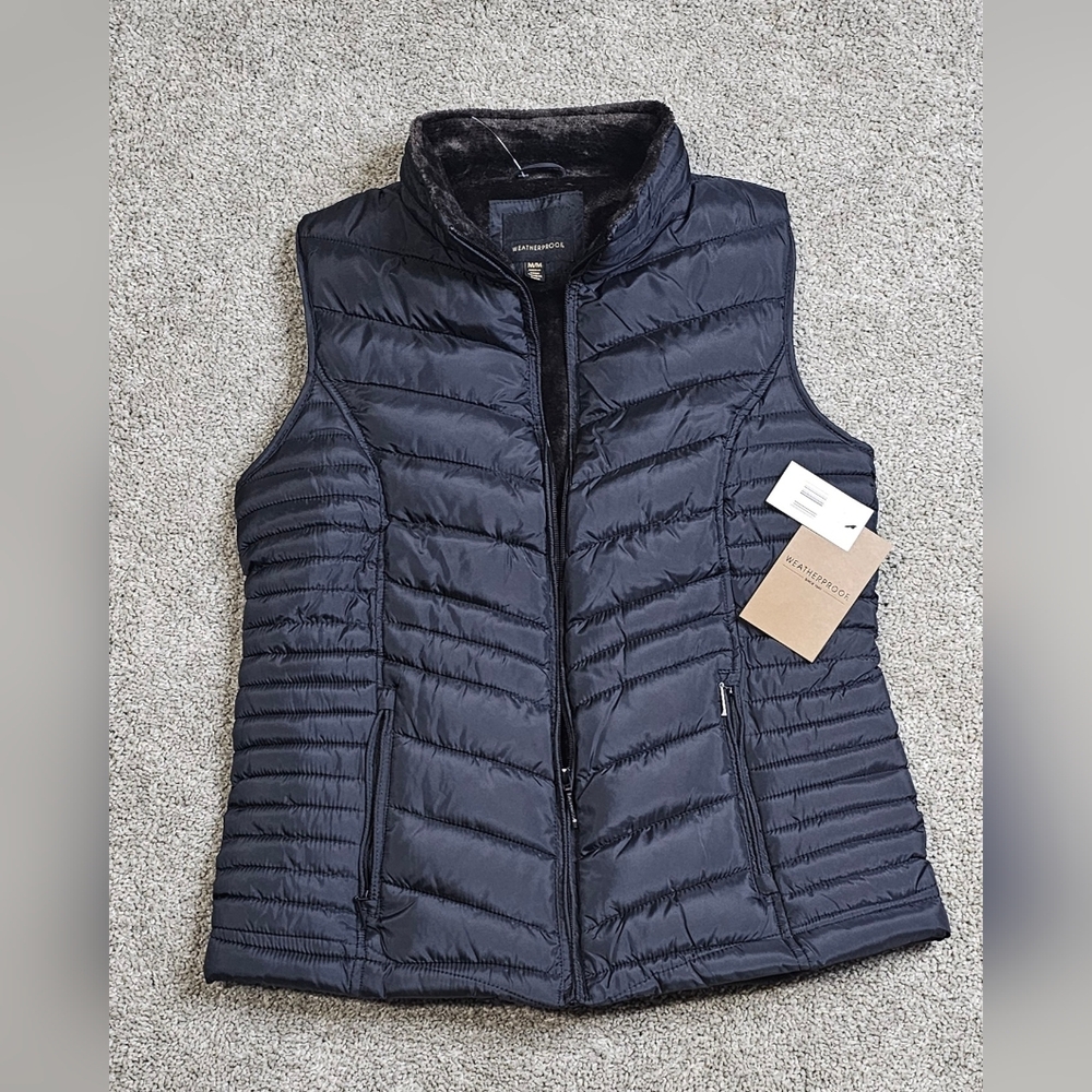 Nwt Weatherproof Women’s Quilted Vest – Black